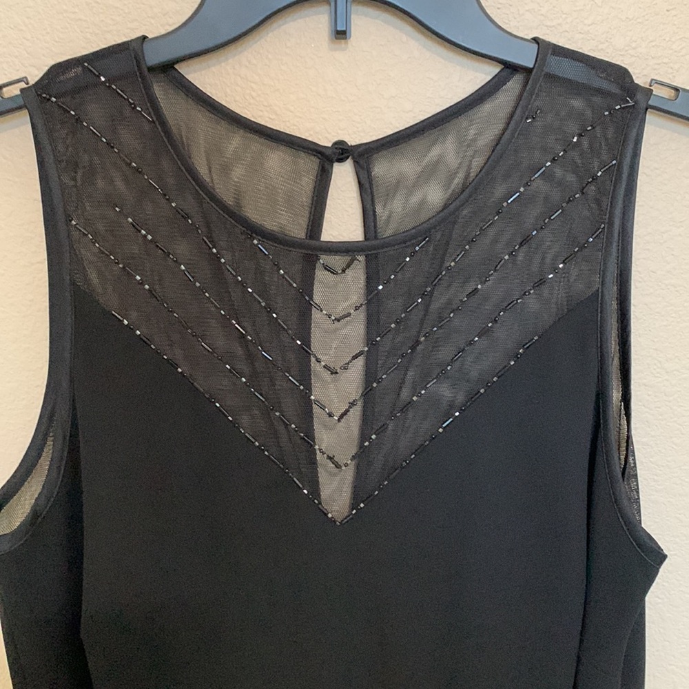 Evan Picone Classic Black dress with beads - Picture 7 of 14